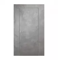 Комплект скрытая дверь 40 мм Грунт КП Кромка с 4-хсторон Матовый хром